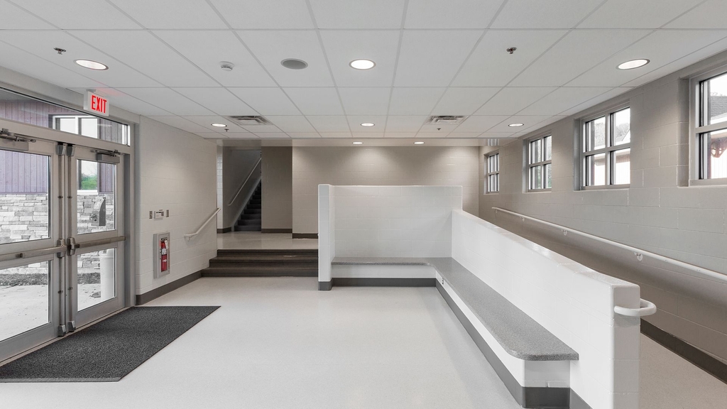 university with resin floor