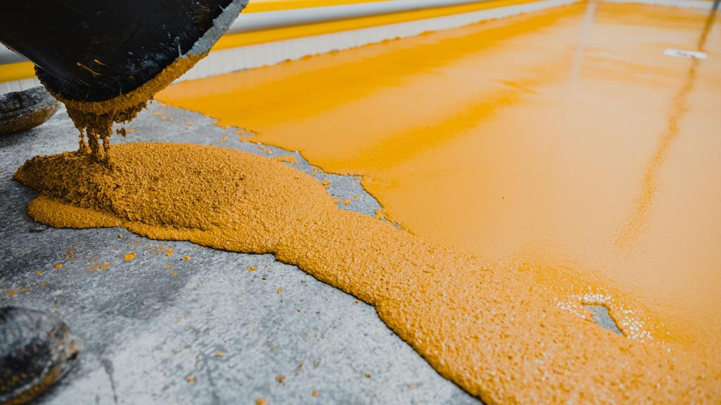 commercial kitchen pu resin install